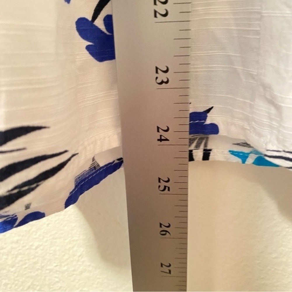 Liz Claiborne Skirt Women’s Size M Long‎ White Blue - Picture 7 of 7
